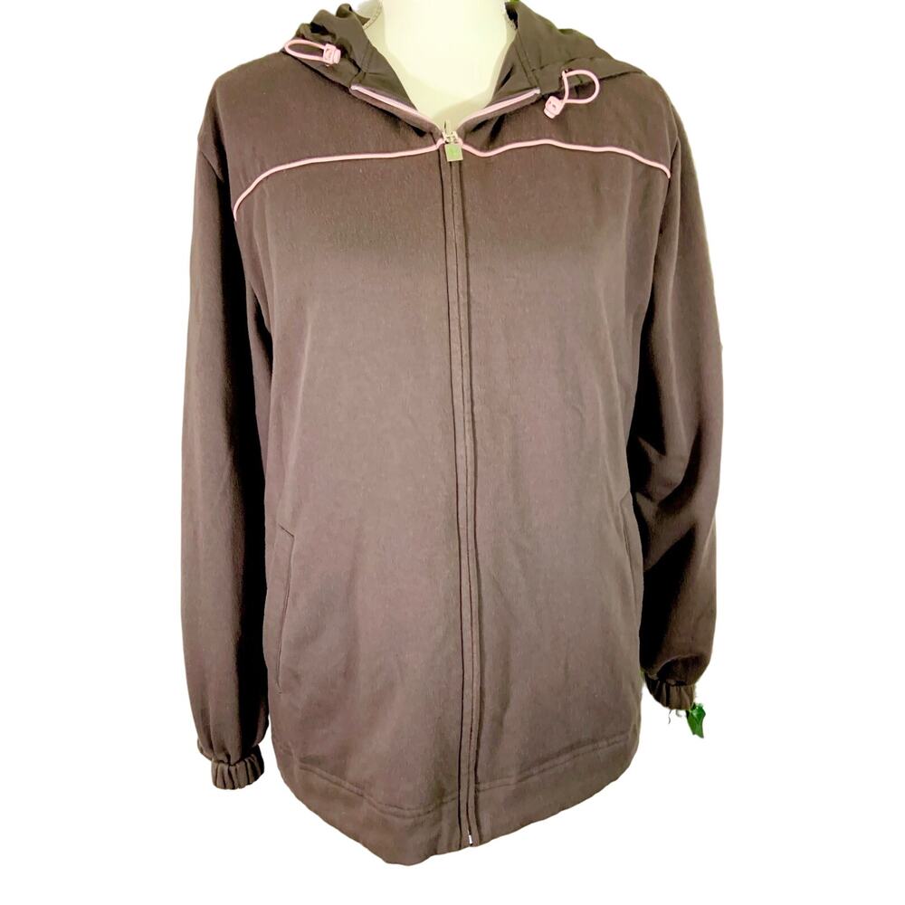 Everlast Brown Pink 2 in 1 Reversible & Adjustable Track Suit Hooded Jacket M-XL